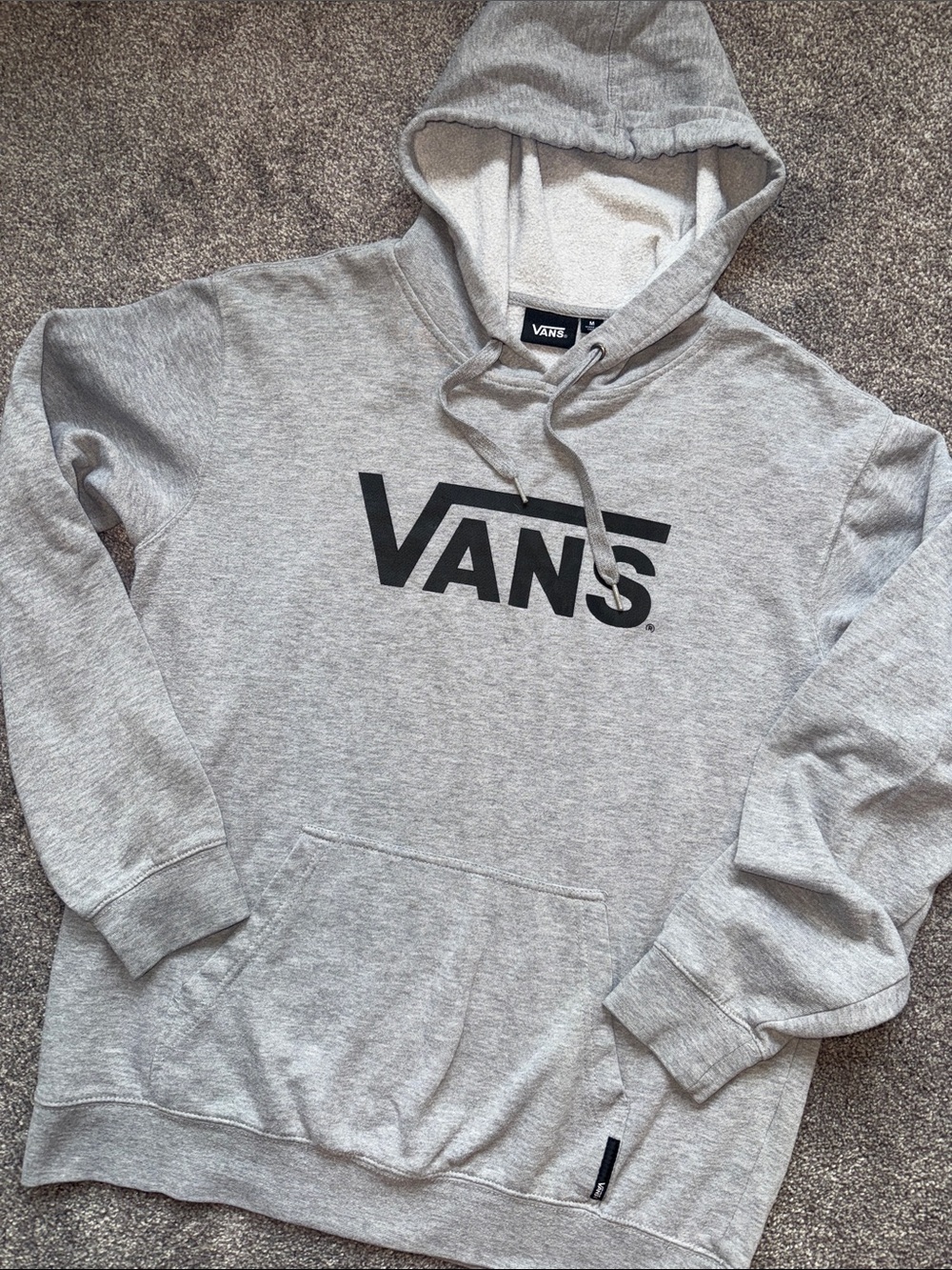 Vans Woman's Gray Logo Pullover Hoodie - Picture 2 of 6